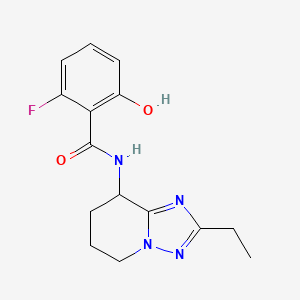 N-(2-ethyl-5,6,7,8-tetrahydro-[1,2,4]triazolo[1,5-a]pyridin-8-yl)-2-fluoro-6-hydroxybenzamide