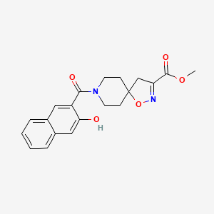 Methyl 8-(3-hydroxynaphthalene-2-carbonyl)-1-oxa-2,8-diazaspiro[4.5]dec-2-ene-3-carboxylate