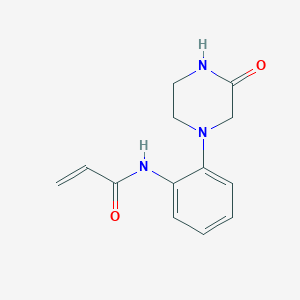 N-[2-(3-oxopiperazin-1-yl)phenyl]prop-2-enamide