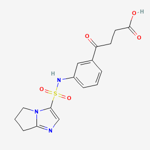 4-[3-(6,7-dihydro-5H-pyrrolo[1,2-a]imidazol-3-ylsulfonylamino)phenyl]-4-oxobutanoic acid