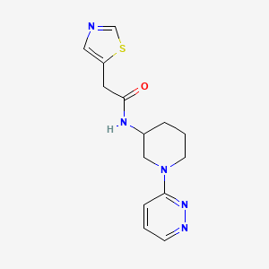 N-(1-pyridazin-3-ylpiperidin-3-yl)-2-(1,3-thiazol-5-yl)acetamide