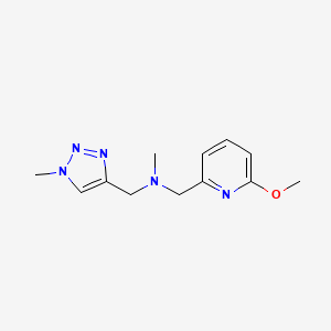 1-(6-methoxypyridin-2-yl)-N-methyl-N-[(1-methyltriazol-4-yl)methyl]methanamine