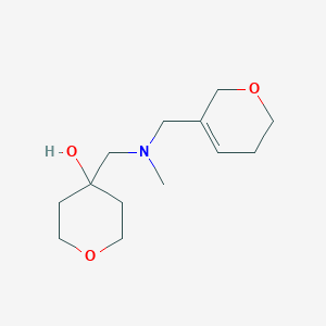 4-[[3,6-dihydro-2H-pyran-5-ylmethyl(methyl)amino]methyl]oxan-4-ol