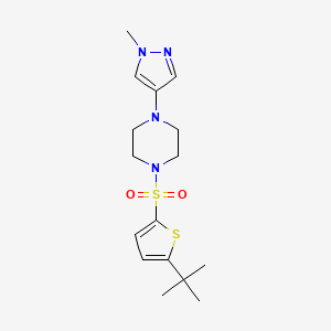 1-(5-Tert-butylthiophen-2-yl)sulfonyl-4-(1-methylpyrazol-4-yl)piperazine