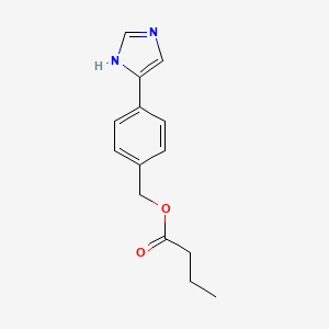 [4-(1H-imidazol-5-yl)phenyl]methyl butanoate