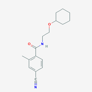 4-cyano-N-(2-cyclohexyloxyethyl)-2-methylbenzamide