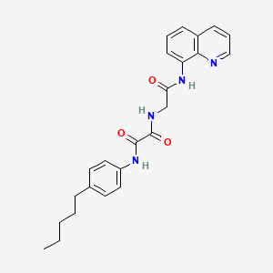 N-[2-oxo-2-(quinolin-8-ylamino)ethyl]-N'-(4-pentylphenyl)oxamide