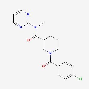 1-(4-chlorobenzoyl)-N-methyl-N-pyrimidin-2-ylpiperidine-3-carboxamide