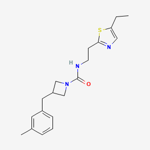 N-[2-(5-ethyl-1,3-thiazol-2-yl)ethyl]-3-[(3-methylphenyl)methyl]azetidine-1-carboxamide