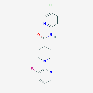 N-(5-chloropyridin-2-yl)-1-(3-fluoropyridin-2-yl)piperidine-4-carboxamide