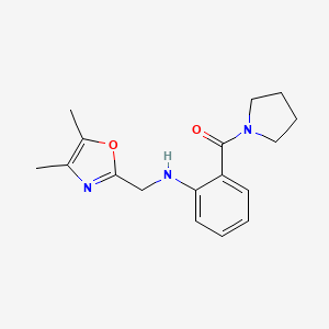 [2-[(4,5-Dimethyl-1,3-oxazol-2-yl)methylamino]phenyl]-pyrrolidin-1-ylmethanone