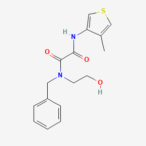 N'-benzyl-N'-(2-hydroxyethyl)-N-(4-methylthiophen-3-yl)oxamide