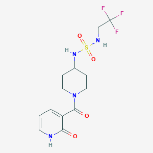 3-[4-(2,2,2-trifluoroethylsulfamoylamino)piperidine-1-carbonyl]-1H-pyridin-2-one