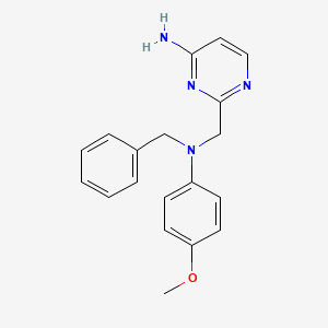 2-[(N-benzyl-4-methoxyanilino)methyl]pyrimidin-4-amine