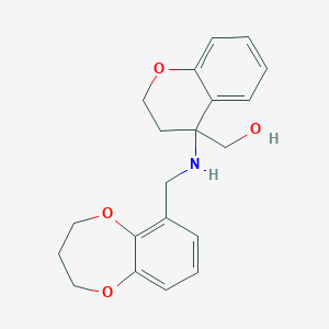 [4-(3,4-dihydro-2H-1,5-benzodioxepin-6-ylmethylamino)-2,3-dihydrochromen-4-yl]methanol