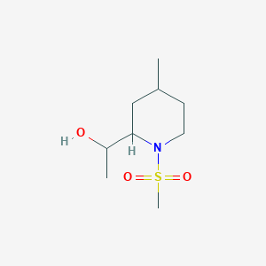 1-(4-Methyl-1-methylsulfonylpiperidin-2-yl)ethanol