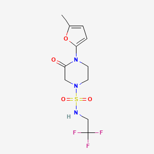 4-(5-methylfuran-2-yl)-3-oxo-N-(2,2,2-trifluoroethyl)piperazine-1-sulfonamide