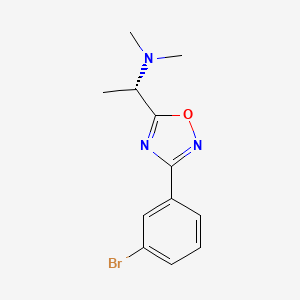 (1S)-1-[3-(3-bromophenyl)-1,2,4-oxadiazol-5-yl]-N,N-dimethylethanamine