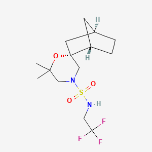 (1S,2R,4R)-6',6'-dimethyl-N-(2,2,2-trifluoroethyl)spiro[bicyclo[2.2.1]heptane-2,2'-morpholine]-4'-sulfonamide