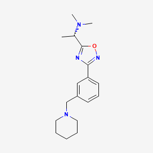 (1S)-N,N-dimethyl-1-[3-[3-(piperidin-1-ylmethyl)phenyl]-1,2,4-oxadiazol-5-yl]ethanamine