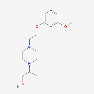 2-[4-[2-(3-Methoxyphenoxy)ethyl]piperazin-1-yl]butan-1-ol