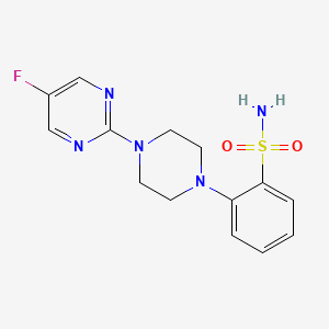 2-[4-(5-Fluoropyrimidin-2-yl)piperazin-1-yl]benzenesulfonamide