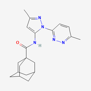 N-[5-methyl-2-(6-methylpyridazin-3-yl)pyrazol-3-yl]adamantane-1-carboxamide