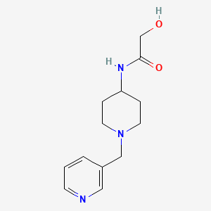 2-hydroxy-N-[1-(pyridin-3-ylmethyl)piperidin-4-yl]acetamide