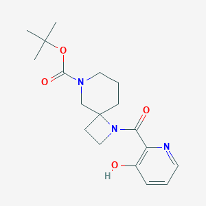 Tert-butyl 1-(3-hydroxypyridine-2-carbonyl)-1,8-diazaspiro[3.5]nonane-8-carboxylate