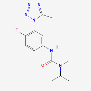 3-[4-Fluoro-3-(5-methyltetrazol-1-yl)phenyl]-1-methyl-1-propan-2-ylurea