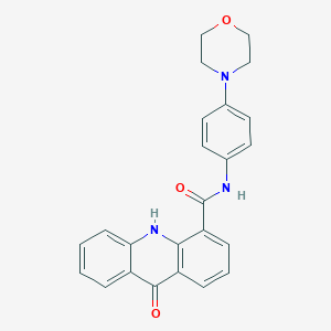 N-(4-morpholin-4-ylphenyl)-9-oxo-10H-acridine-4-carboxamide