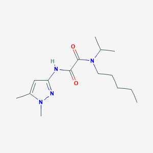 molecular formula C15H26N4O2 B6974897 N-(1,5-dimethylpyrazol-3-yl)-N'-pentyl-N'-propan-2-yloxamide 