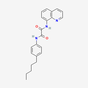 N-(4-pentylphenyl)-N'-quinolin-8-yloxamide