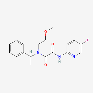 N-(5-fluoropyridin-2-yl)-N'-(2-methoxyethyl)-N'-(1-phenylethyl)oxamide