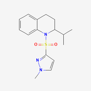 1-(1-methylpyrazol-3-yl)sulfonyl-2-propan-2-yl-3,4-dihydro-2H-quinoline