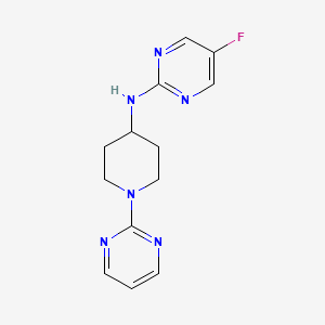 5-fluoro-N-(1-pyrimidin-2-ylpiperidin-4-yl)pyrimidin-2-amine