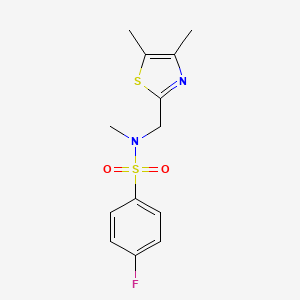 N-[(4,5-dimethyl-1,3-thiazol-2-yl)methyl]-4-fluoro-N-methylbenzenesulfonamide