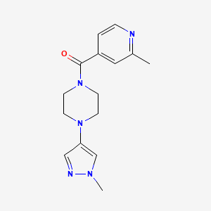 [4-(1-Methylpyrazol-4-yl)piperazin-1-yl]-(2-methylpyridin-4-yl)methanone