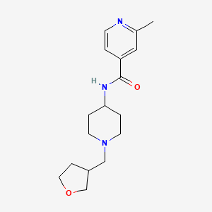 2-methyl-N-[1-(oxolan-3-ylmethyl)piperidin-4-yl]pyridine-4-carboxamide