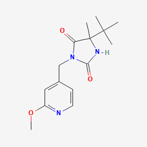 5-Tert-butyl-3-[(2-methoxypyridin-4-yl)methyl]-5-methylimidazolidine-2,4-dione