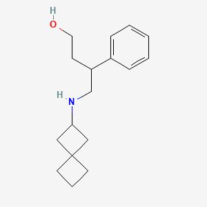 3-Phenyl-4-(spiro[3.3]heptan-2-ylamino)butan-1-ol