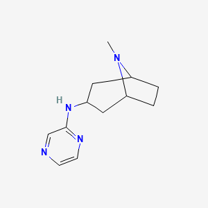 molecular formula C12H18N4 B6975167 8-methyl-N-pyrazin-2-yl-8-azabicyclo[3.2.1]octan-3-amine 