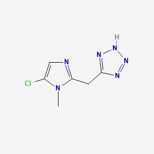 5-[(5-chloro-1-methylimidazol-2-yl)methyl]-2H-tetrazole