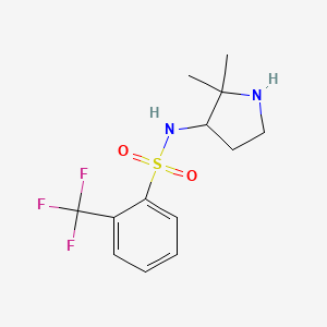 N-(2,2-dimethylpyrrolidin-3-yl)-2-(trifluoromethyl)benzenesulfonamide