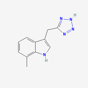 7-methyl-3-(2H-tetrazol-5-ylmethyl)-1H-indole