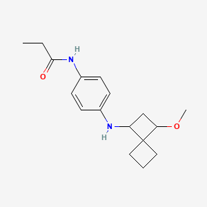 N-[4-[(3-methoxyspiro[3.3]heptan-1-yl)amino]phenyl]propanamide