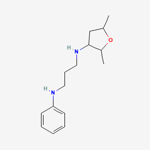 N-(2,5-dimethyloxolan-3-yl)-N'-phenylpropane-1,3-diamine