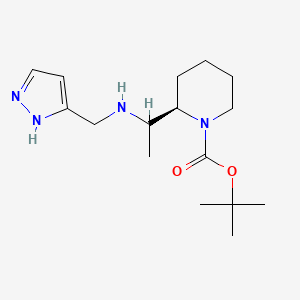 tert-butyl (2R)-2-[1-(1H-pyrazol-5-ylmethylamino)ethyl]piperidine-1-carboxylate