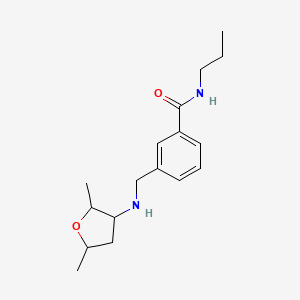 3-[[(2,5-dimethyloxolan-3-yl)amino]methyl]-N-propylbenzamide