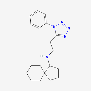 N-[2-(1-phenyltetrazol-5-yl)ethyl]spiro[4.5]decan-4-amine